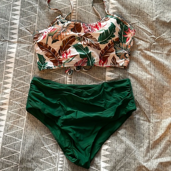 Two piece high waisted bikini (Zaful or Cupshe- can’t remember which!) - Picture 1 of 4